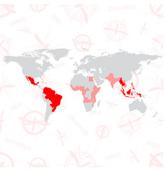 Zika Virus Virus World Map