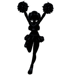 Cheerleader Cartoon Silhouette