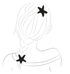 A Girl With Pigtails And Bobby Pins