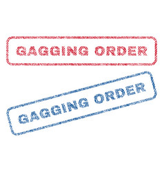 Gagging Order Textile Stamps