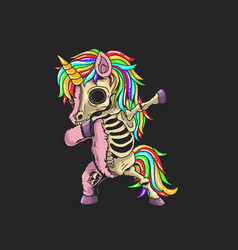 Unicorn Zombie Dabbing Graphic