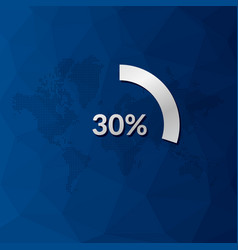 30 Percent Circle Chart Infographic Icon