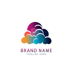 Cloud Colourful Logo Template