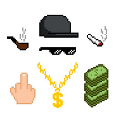 Boss Or Gangster Pixelated Sunglassescash Money