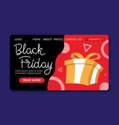 Concept Of Landing For Black Friday For Sales Page