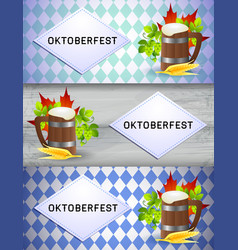 Oktoberfest Lettering With Wooden Beer Mug