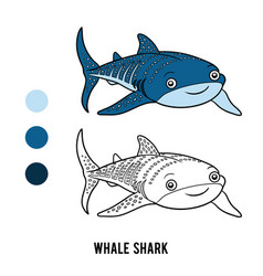 Coloring Book Whale Shark