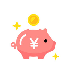 Saving Money Icon Japanese Yen