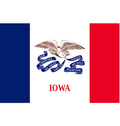 Flag Of Iowa Symbol Of Usa Federal State