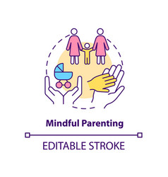 Mindful Parenting Concept Icon