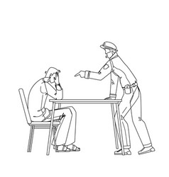 Policeman Interrogation Criminal Prisoner Flat