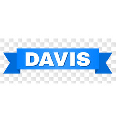 Blue Tape With Davis Title