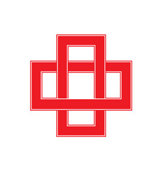 Cross Health Care Modern Icon Logo