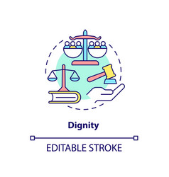 Dignity Concept Icon