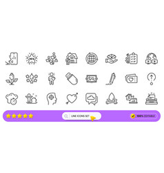 Usb Stick Love And Work Home Line Icons For Web