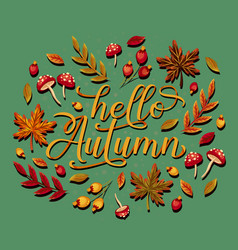 Hello Autumn Lettering Concept Design