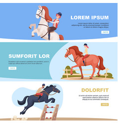 Horse Banners Equestrian On Horses Sport Activity