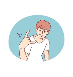 Cool Guy Show Hand Gesture