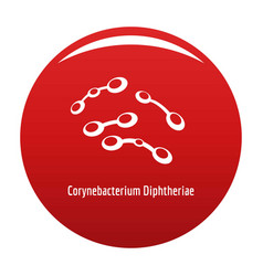 Corynebacterium Diphtheriae Icon Red