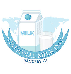 National Milk Day Banner Design