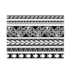 Polynesian Patterned Border Motifs