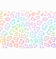 Rainbow Leopard Background Holographic Foil