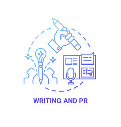 Writing And Pr Concept Icon