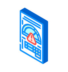 Assessment Report Risk Isometric Icon