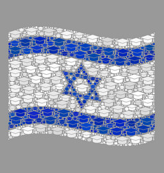 Graduation Waving Israel Flag - Collage