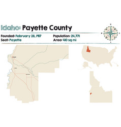 Map Payette County In Idaho