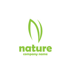 N Letter Natural Logo Design