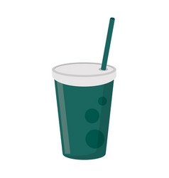 Soda Cup With Straw