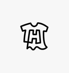 H Letter Kid Tee Tshirt Apparel Clothing Monogram