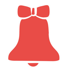 Isolated Christmas Bell Sketch Icon