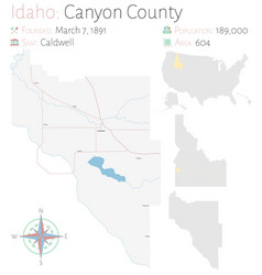 Map Canyon County In Idaho