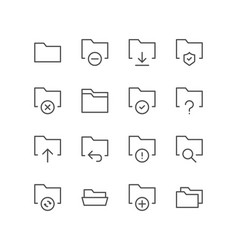 Set Of File And Folder Related Icons