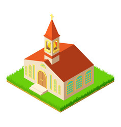 Church Icon Isometric Style