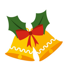 Isolated Christmas Bell Sketch Icon