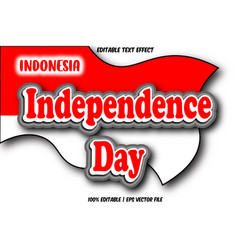 Indonesia Independence Editable Text Effect