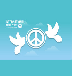 International Day Of Peace Concept Flat Design