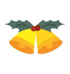 Isolated Christmas Bell Sketch Icon