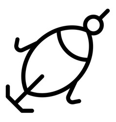 Jig Icon Outline Ice Fishing