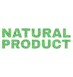 Natural Product Text In Dot Style