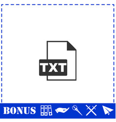 Txt File Icon Flat