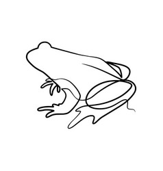 Frog Continuous One Line Art Drawing