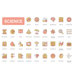 Science Concept Simple Line Icons Set Pack