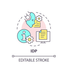 Idp Ai Multi Color Concept Icon