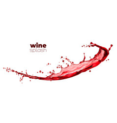 Isolated Swirl Red Wine And Juice Wave Splash