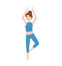 Woman Doing Tree Pose