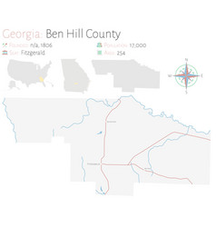 Map In Ben Hill County Georgia